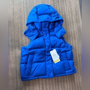 lululemon wunder puff cropped vest sz 6 blue nwt